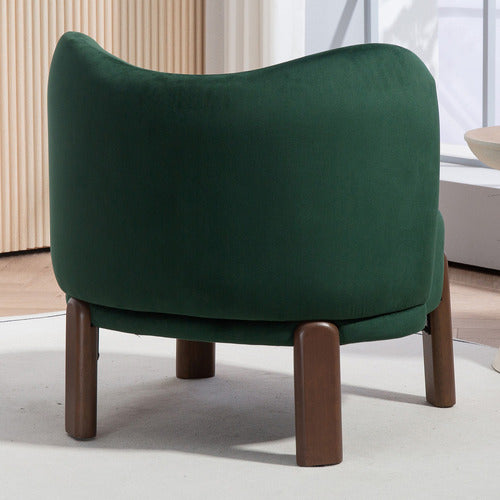 EVIE HOME ORION VELVET ACCENT CHAIR