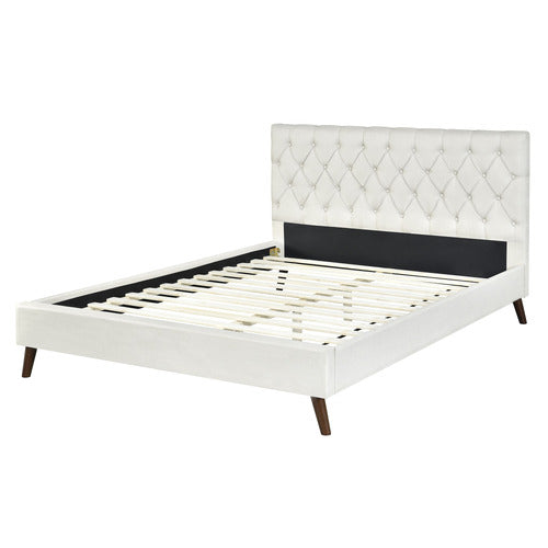 MIKASA FURNITURE ORLY UPHOLSTERED PLATFORM BED