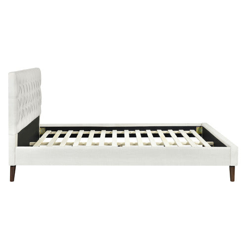 MIKASA FURNITURE ORLY UPHOLSTERED PLATFORM BED