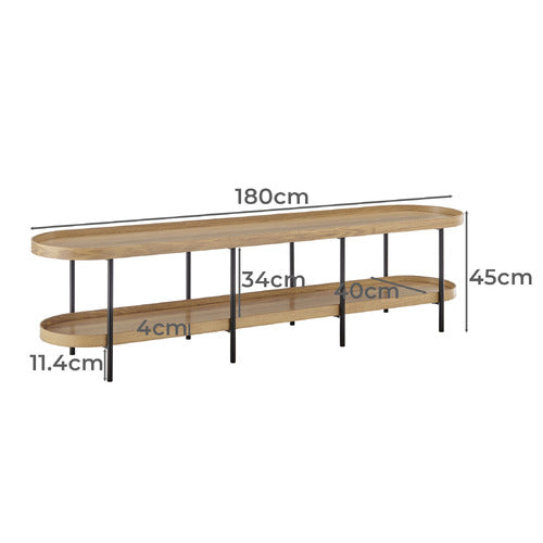CORE LIVING IVONNE 2 TIER TV UNIT