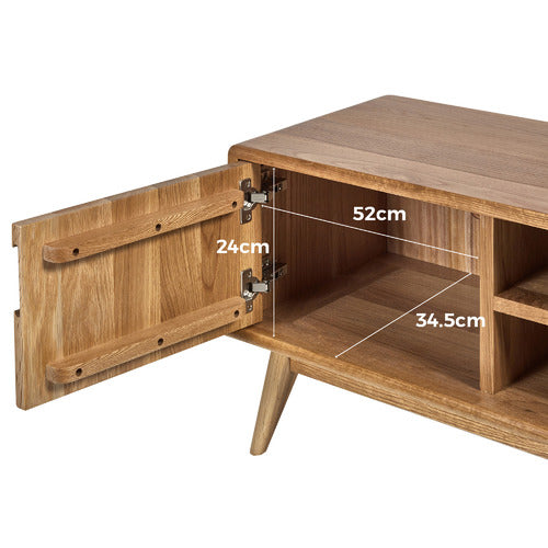 140CM OSCAR SOLID OAK TV UNIT