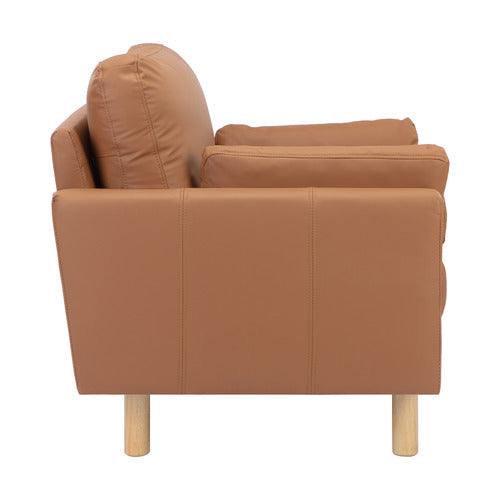 TAN OSLO UPHOLSTERED ARMCHAIR