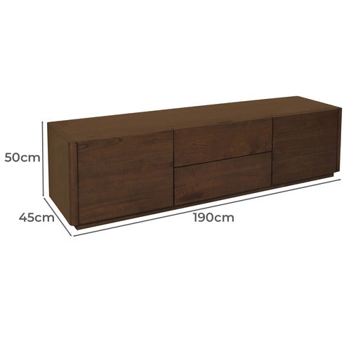 LA VERDE OSWIN 2 DOOR 2 DRAWER ENTERTAINMENT UNIT
