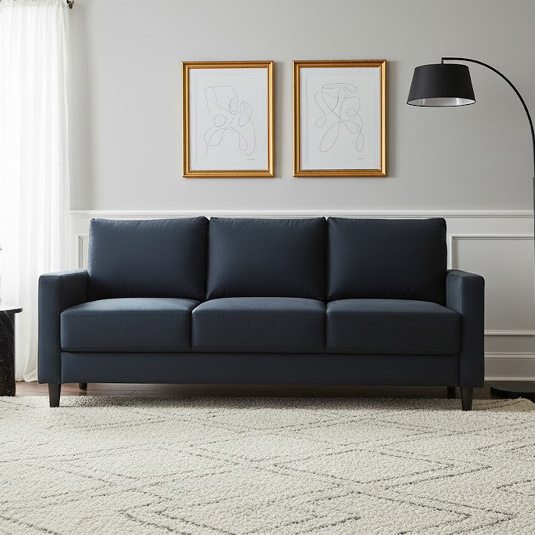 PECK 3 SEAT SOFA CHARCOAL