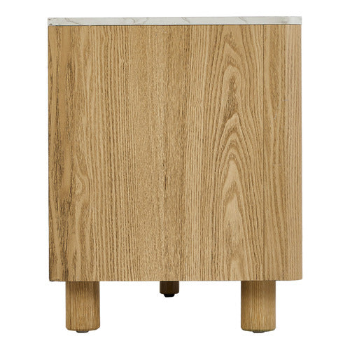 LIVING FUSION CONEY FAUX MARBLE ENTERTAINMENT UNIT