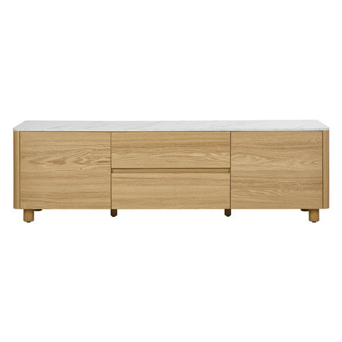 LIVING FUSION CONEY FAUX MARBLE ENTERTAINMENT UNIT