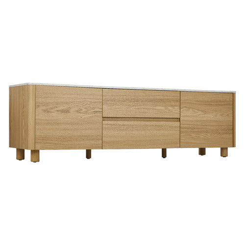 LIVING FUSION CONEY FAUX MARBLE ENTERTAINMENT UNIT