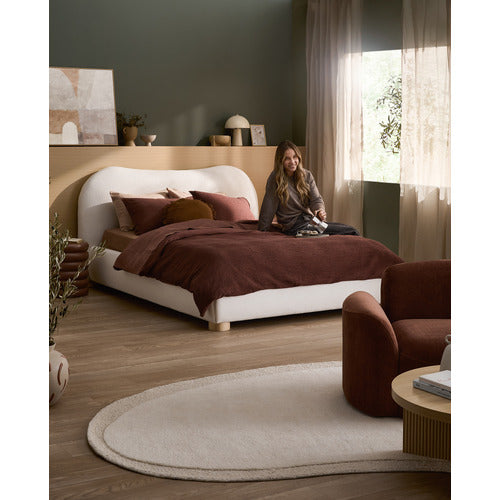 PALOMA BOUCLE GAS LIFT STORAGE BED