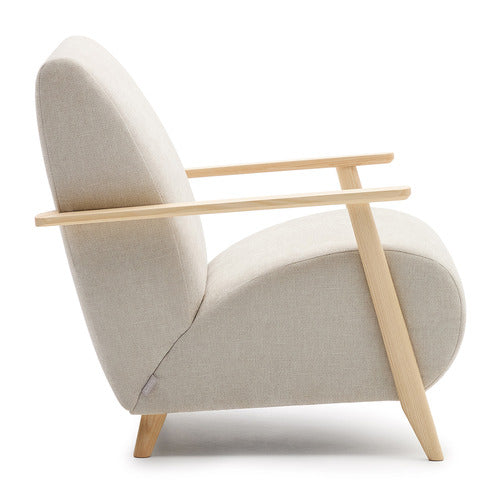 LINEA FURNITURE PAQUIN PINE WOOD ARMCHAIR