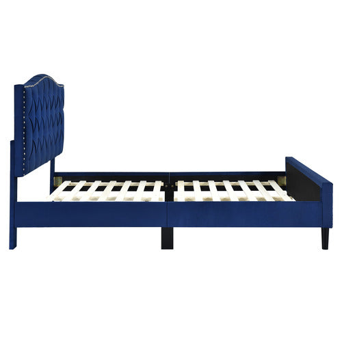 MIKASA FURNITURE YARIS VELVET PLATFORM BED