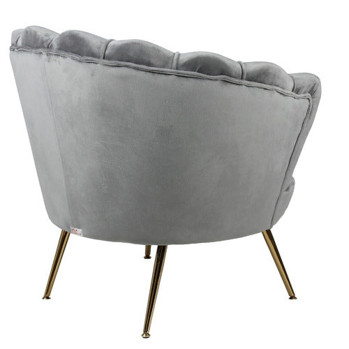 NATURALLY PROVINICIAL PELIAS VELVET ARMCHAIR
