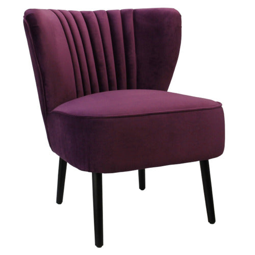 BROOKLYN AND BELLA LINDEN VELVET SLIPPER CHAIR