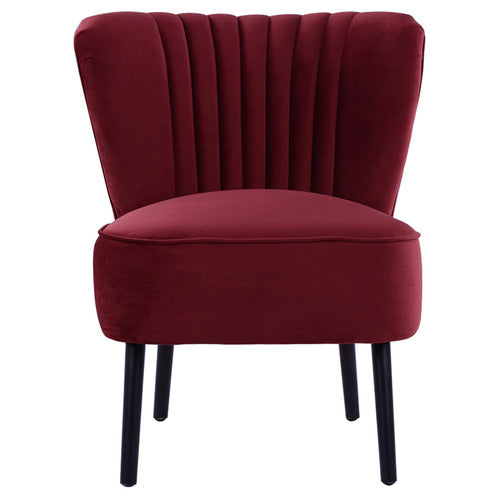 BROOKLYN AND BELLA LINDEN VELVET SLIPPER CHAIR