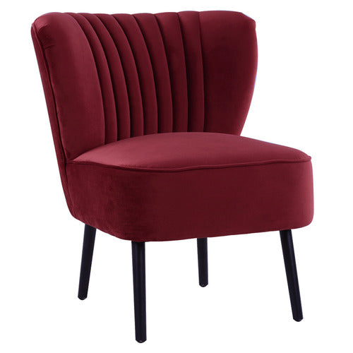 BROOKLYN AND BELLA LINDEN VELVET SLIPPER CHAIR