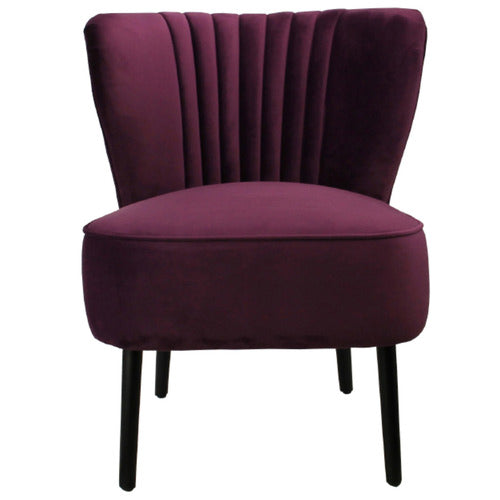 BROOKLYN AND BELLA LINDEN VELVET SLIPPER CHAIR