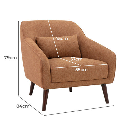 PERLA UPHOLSTERED ARMCHAIR