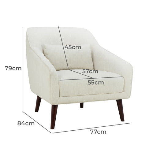 PERLA UPHOLSTERED ARMCHAIR
