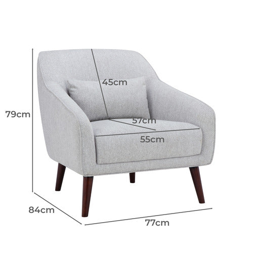 PERLA UPHOLSTERED ARMCHAIR