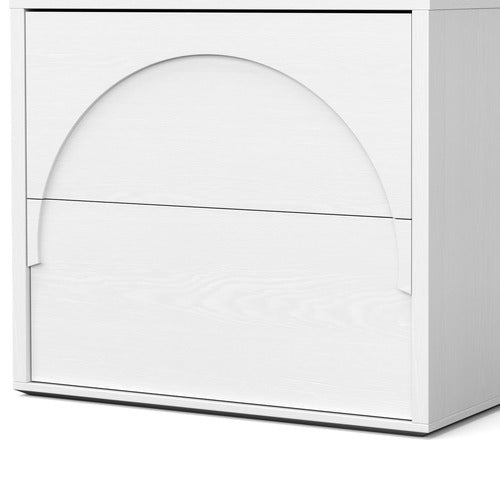 CONTINENTAL DESIGNS PERSEI 2 DRAWER BEDSIDE TABLE