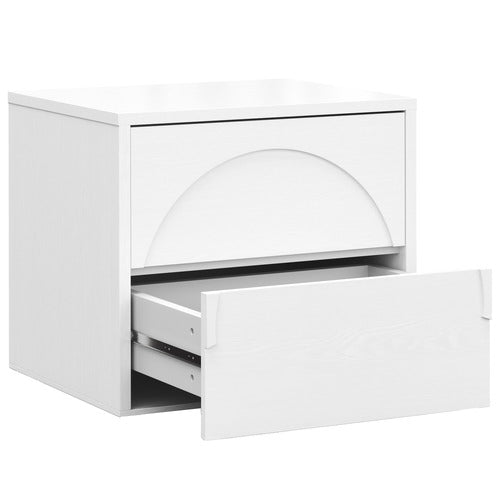 CONTINENTAL DESIGNS PERSEI 2 DRAWER BEDSIDE TABLE