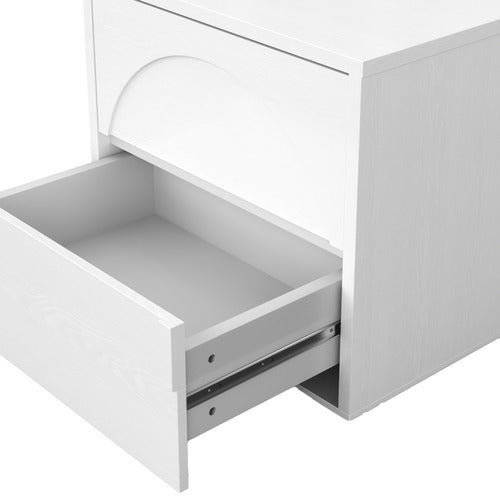 CONTINENTAL DESIGNS PERSEI 2 DRAWER BEDSIDE TABLE