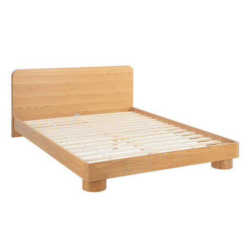 PEYTON OAK WOOD QUEEN BED