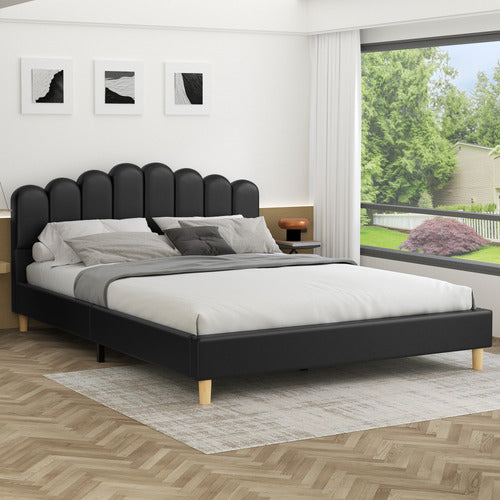 HOXTON ROOM PHILIPPA FAUX LEATHER BED FRAME