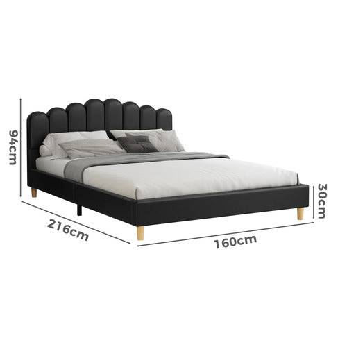 HOXTON ROOM PHILIPPA FAUX LEATHER BED FRAME