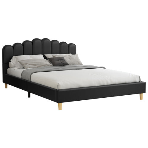 HOXTON ROOM PHILIPPA FAUX LEATHER BED FRAME