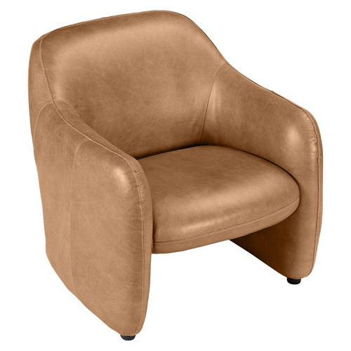 REXINGTON HOME PHILIPPA COW LEATHER ARMCHAIR
