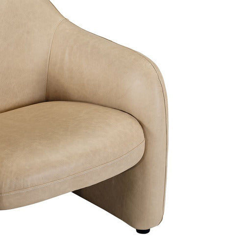 REXINGTON HOME PHILIPPA COW LEATHER ARMCHAIR