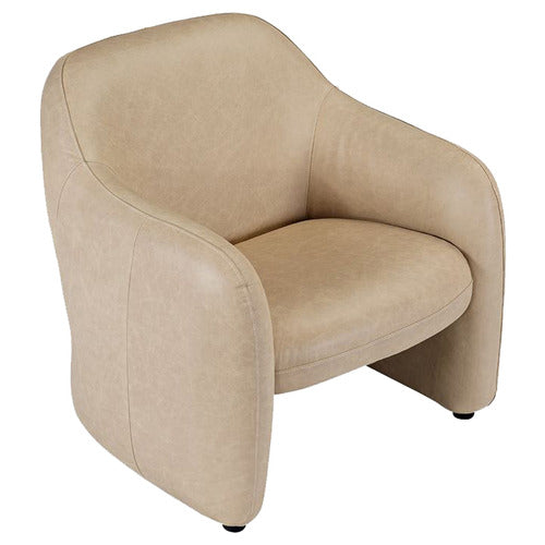 REXINGTON HOME PHILIPPA COW LEATHER ARMCHAIR