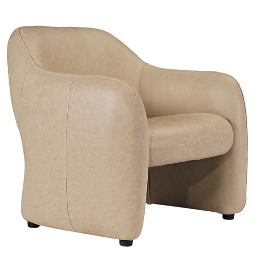 REXINGTON HOME PHILIPPA COW LEATHER ARMCHAIR