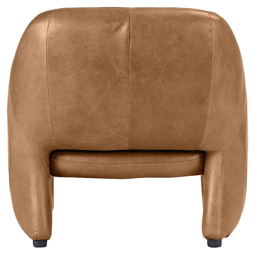 REXINGTON HOME PHILIPPA COW LEATHER ARMCHAIR