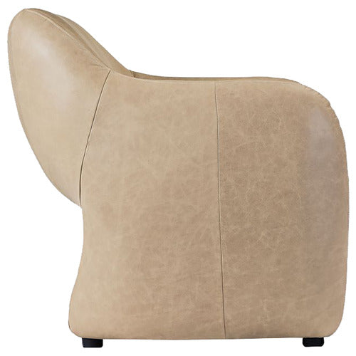 REXINGTON HOME PHILIPPA COW LEATHER ARMCHAIR