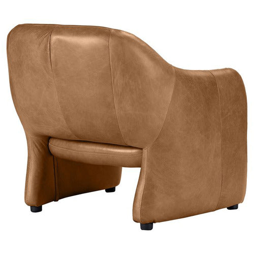 REXINGTON HOME PHILIPPA COW LEATHER ARMCHAIR