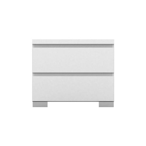 WEST VALLEY INTERIORS PIPER 2 DRAWER BEDSIDE TABLE