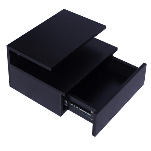 OAKLEIGH HOME POLLER WALL MOUNTED LED BEDSIDE TABLES (SET OF 2)