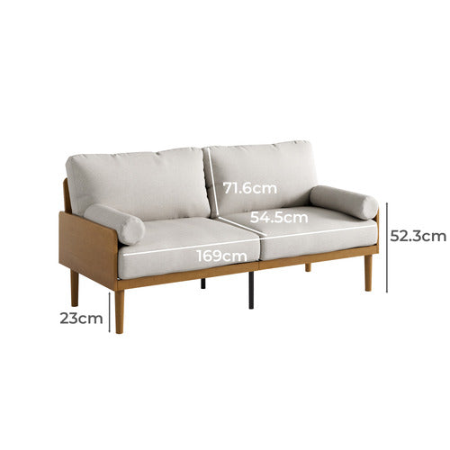STUDIO HOME PORTIA 3 SEATER SOFA