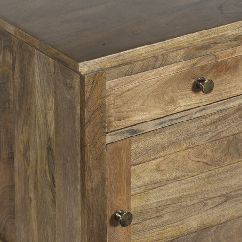 HOME & LIFESTYLE POWELL MANGO WOOD BEDSIDE TABLE