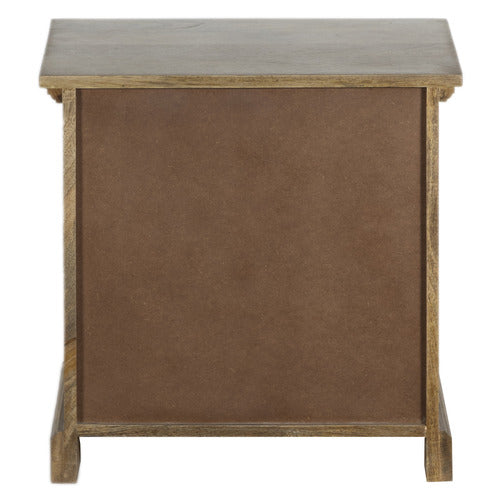 HOME & LIFESTYLE POWELL MANGO WOOD BEDSIDE TABLE