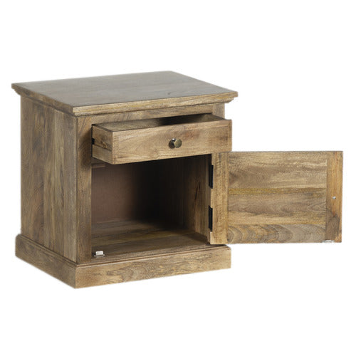 HOME & LIFESTYLE POWELL MANGO WOOD BEDSIDE TABLE