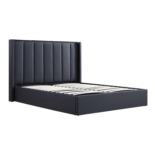 SOUTHERN STYLERS AXTON FAUX LEATHER GAS LIFT BED