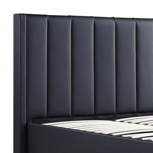 SOUTHERN STYLERS AXTON FAUX LEATHER GAS LIFT BED
