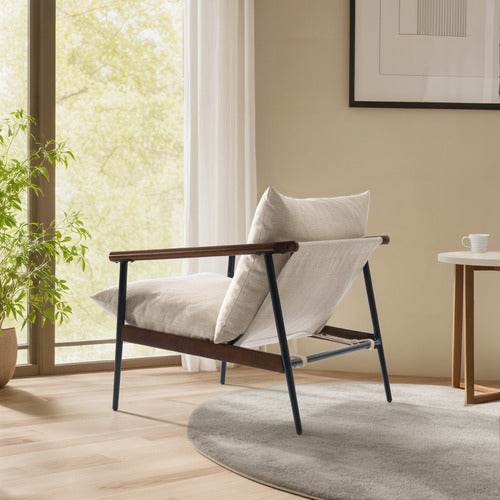 STUDIO HOME PRIMROSE RUBBERWOOD ACCENT CHAIR