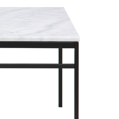 INNOVA STUDIO PRINCE MARBLE COFFEE TABLE WITH MAGAZINE RACK