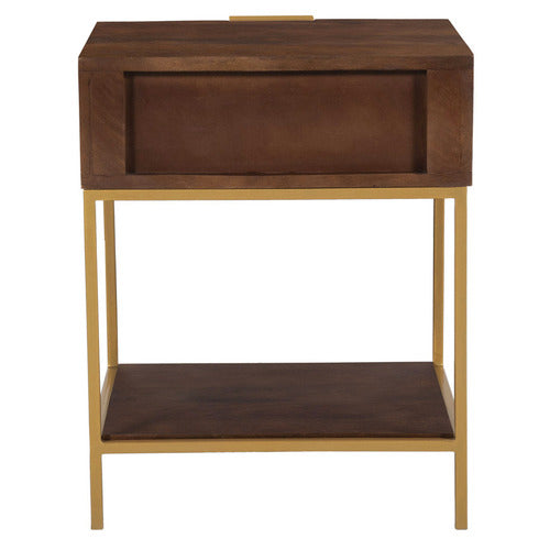 PRIYA MANGO WOOD BEDSIDE TABLE