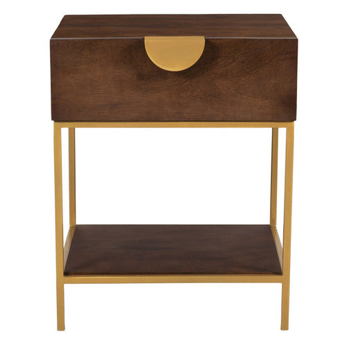 PRIYA MANGO WOOD BEDSIDE TABLE
