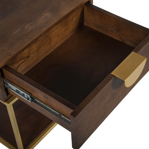 PRIYA MANGO WOOD BEDSIDE TABLE