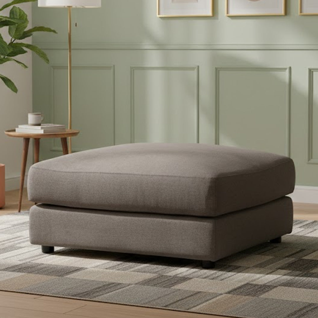RAQUEL 2.0 FABRIC MODULAR OTTOMAN DARK GREY